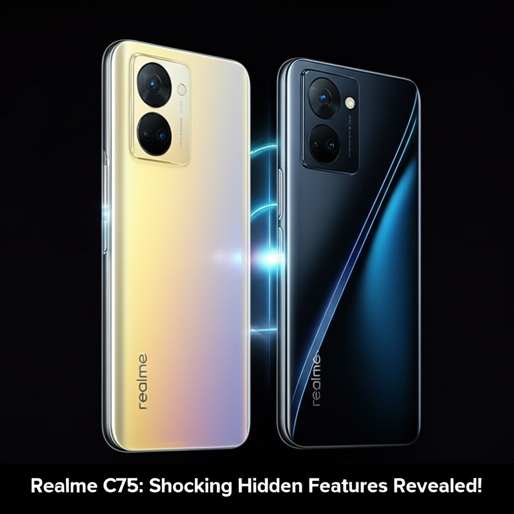 Generate a high-quality, relevant image prompt for an article about: Realme C75: Shocking Hidden Fea